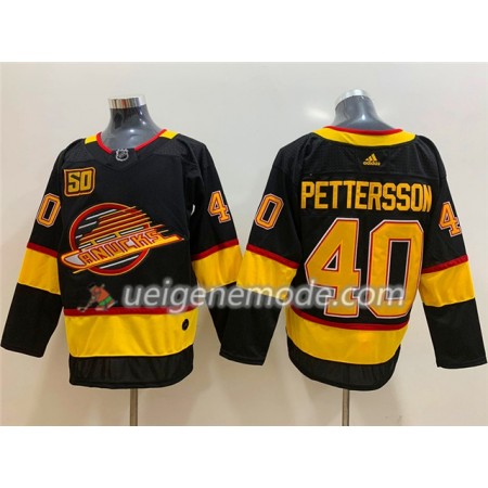 Herren Eishockey Vancouver Canucks Trikot Elias Pettersson 40 Flying Skate 50th Anniversary Adidas 2019-2020 Schwarz Authentic